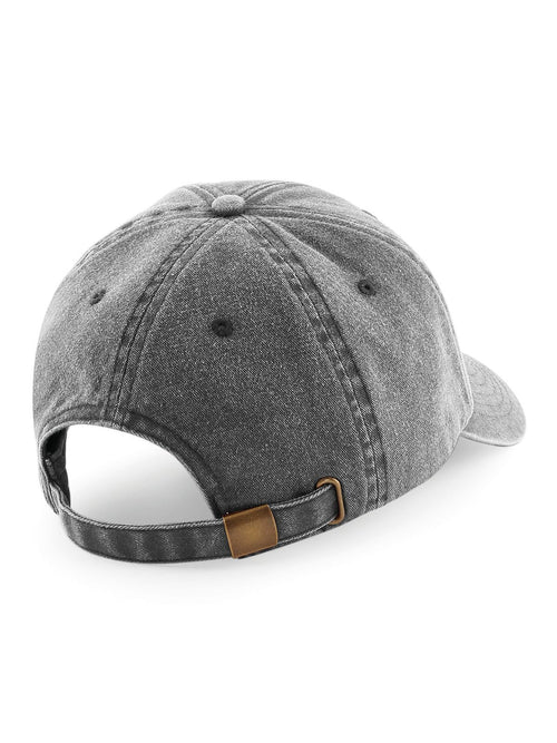 Broderie image sur casquette vintage
