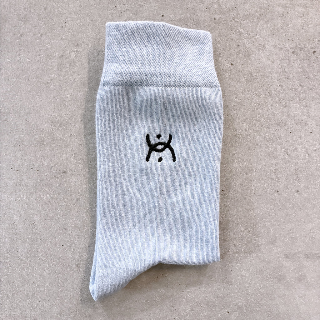 Broderie "spiritualité" sur chaussette Pastel Mix Match