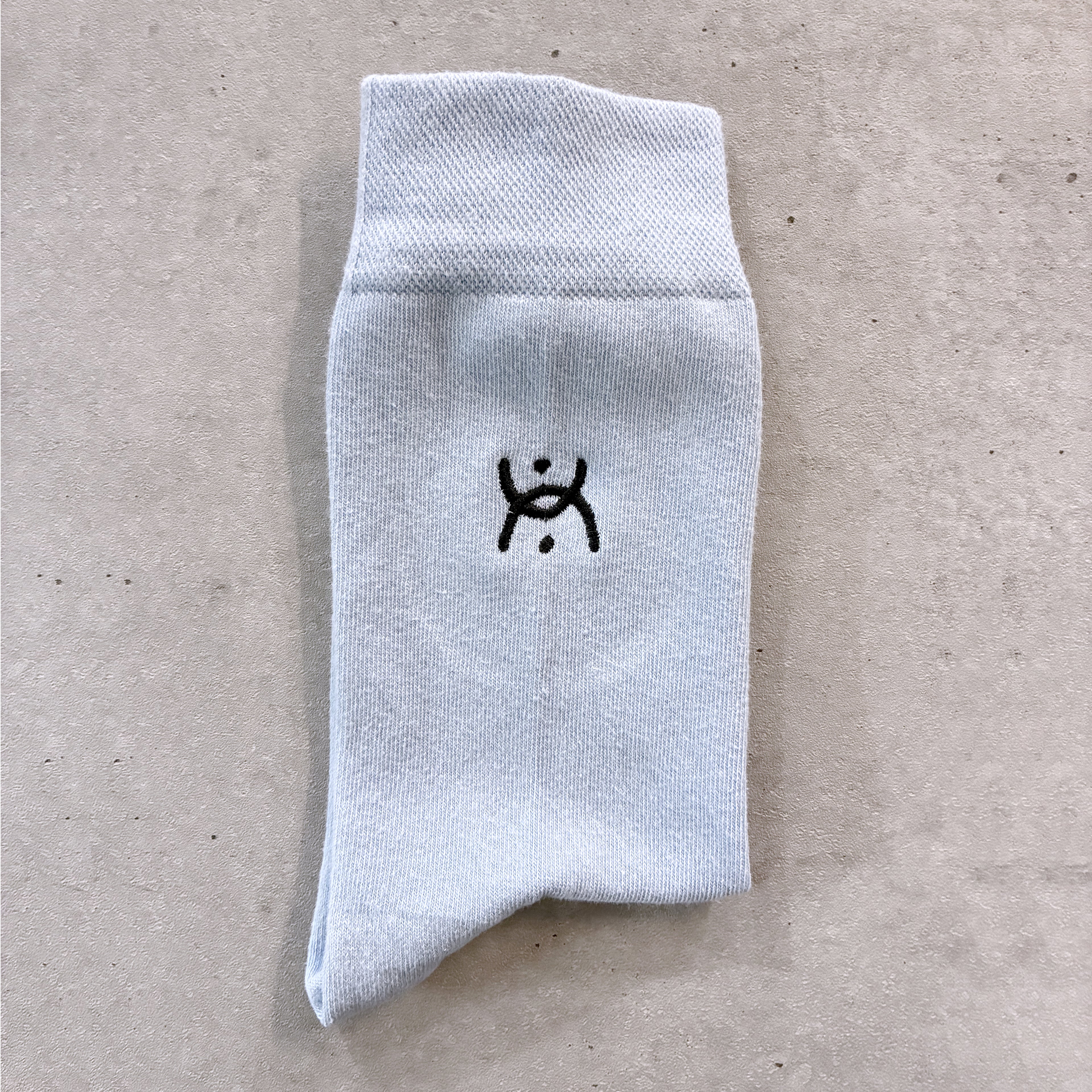 Broderie "spiritualité" sur chaussette Pastel Mix Match