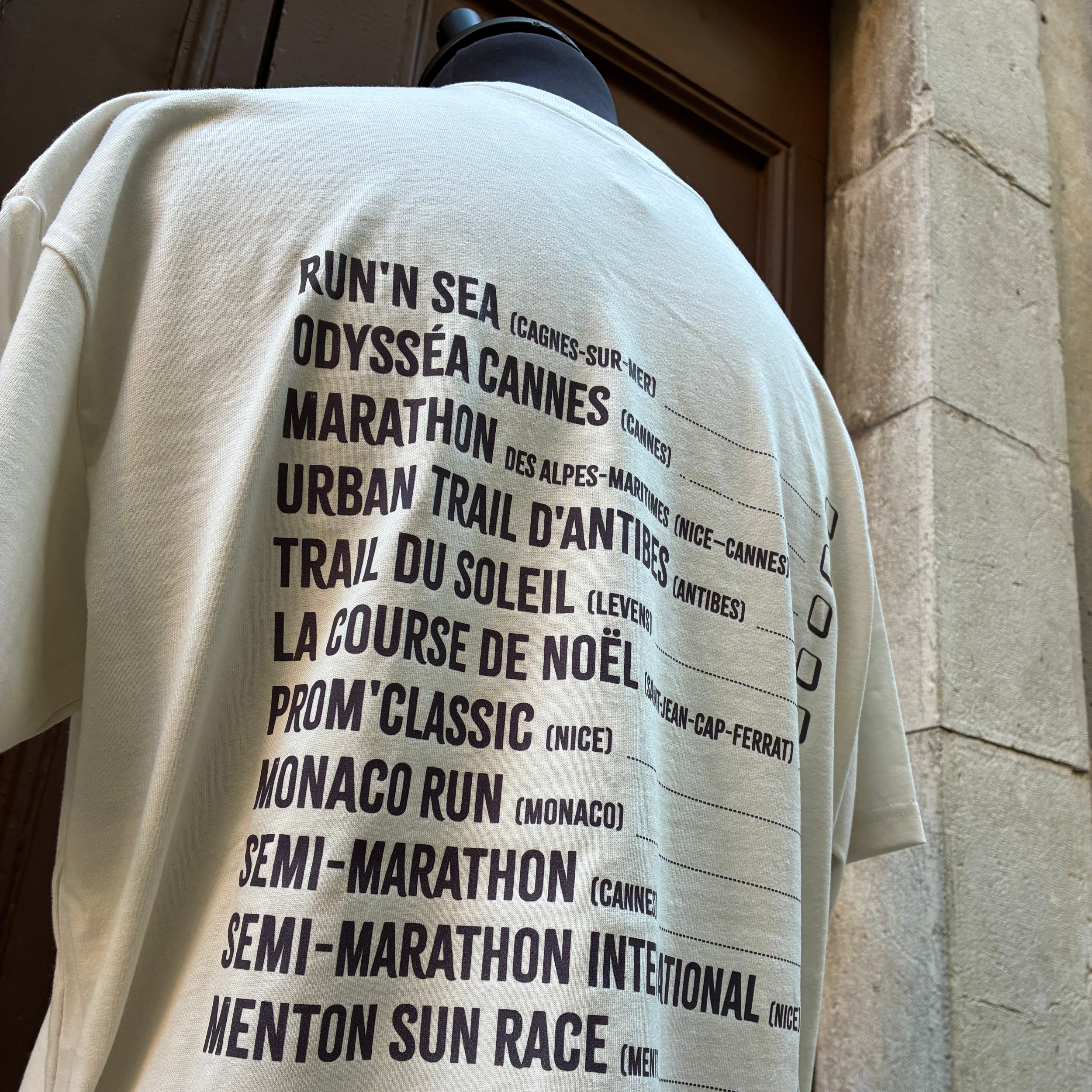 Motif "Running Addict" imprimé sur t-shirt épais oversize