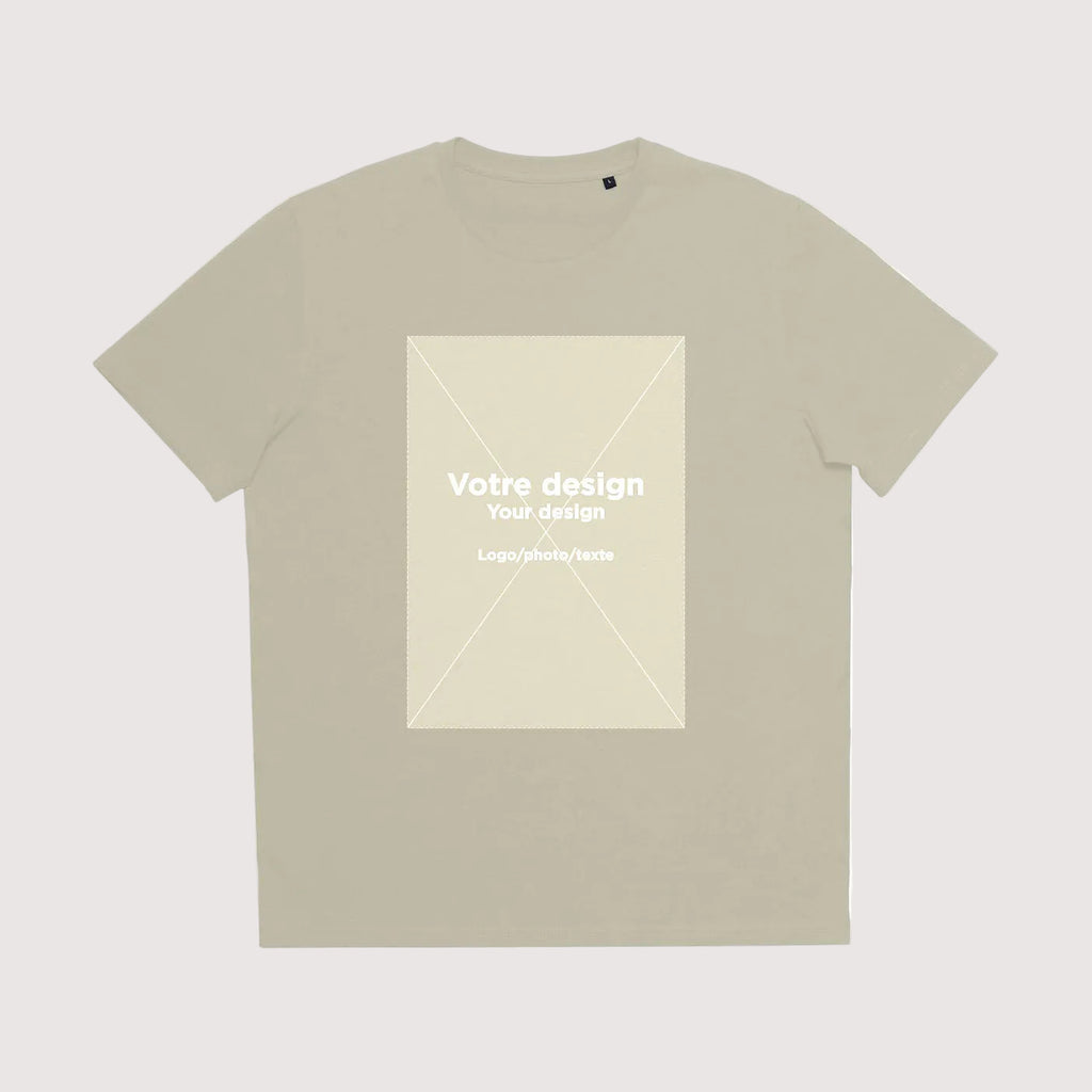 Votre image imprimée sur t-shirt en coton bio, unisexe
