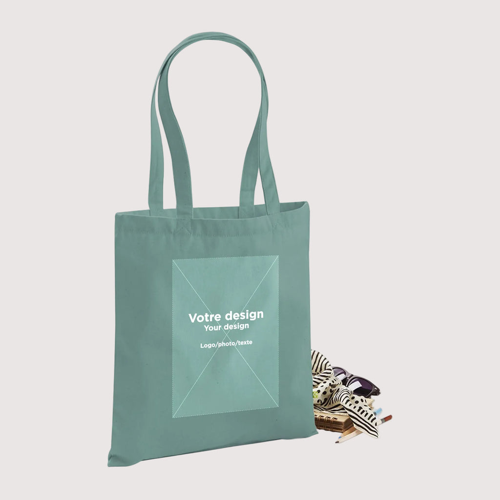 Votre image imprimée sur sac shopping en coton bio épais (340 g)