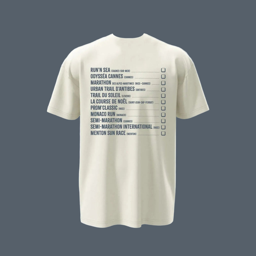 Motif "Running Addict" imprimé sur t-shirt épais oversize