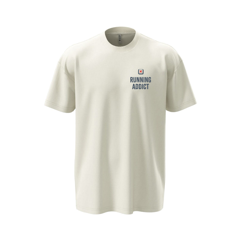 Motif "Running Addict" imprimé sur t-shirt épais oversize