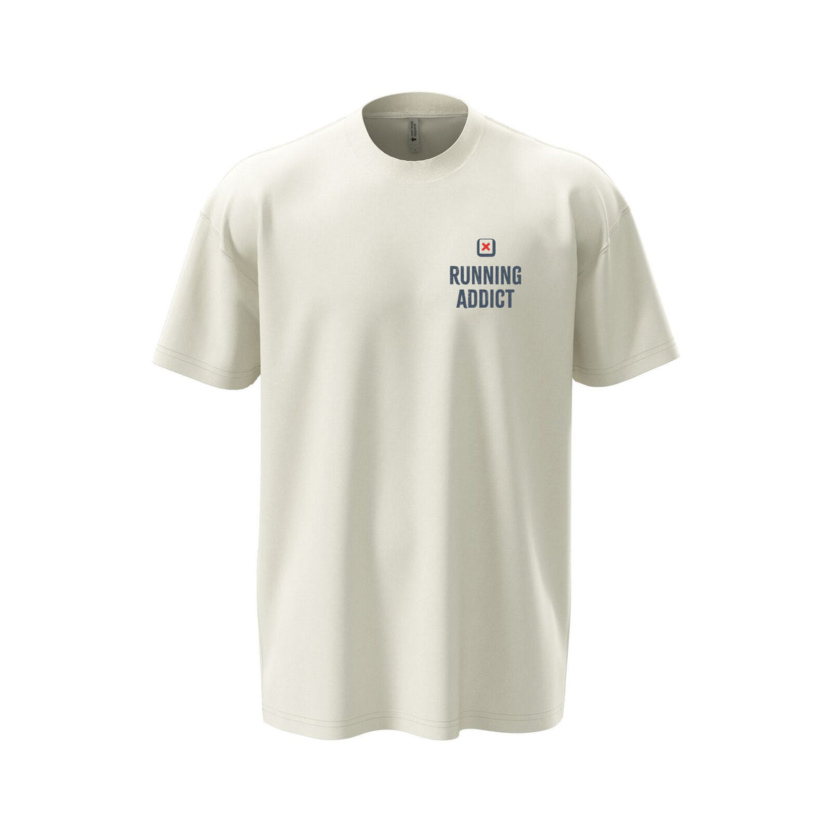 Motif "Running Addict" imprimé sur t-shirt épais oversize